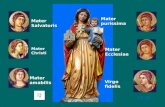 19.00 Mater Christi Mater Ecclesiae Mater Salvatoris Virgo fidelis Mater amabilis Mater purissima