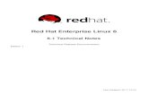 Red Hat Enterprise Linux 6 - Red Hat Customer Portal .Red Hat Enterprise Linux 6 6.1 Technical Notes