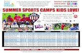 SUMMER SPORTS CAMPS KIDS LOVE! · PDF file 2019. 6. 6. · SUMMER SPORTS CAMPS KIDS LOVE! PLAY HARD. HAVE FUN. Keeping kids happy and healthy since 2012. H H H “The staff was awesome!