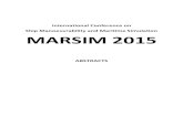 International!Conference!on! Ship!Manoeuvrability!and ... Conference!on! Ship!Manoeuvrability!and!Maritime!Simulation! MARSIM!2015!!! ABSTRACTS!!!