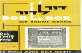 OUR BIBLICAL HERITAGE - Jewish Bible .OUR BIBLICAL HERITAGE ... Dor lc-Dor - Our Biblical Heritage,