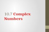 10.7  Complex Numbers