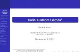 Social Distance Games