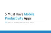 5 Must-Have Mobile Productivity Apps