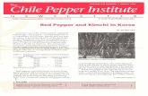 Red Pepper and Kimchi in Korea. Hot Chile Institute 99 Spring