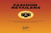 How to Get your Brand in the Hands of Editors, Fashion Bloggers & Celebrities â€“ PR Handbook for Fashion Retailers