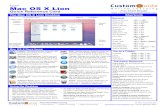 Mac OS X Lion - CustomGuide - SharePoint Mac OS X Lion Quick Reference Card The Mac OS X Lion Desktop Shortcuts + HHide Application General Minimize Window ! + M Delete a File ! +