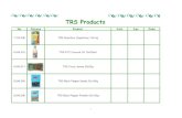 TRS Products - Herman Kuijper BV  TRS Dalchini Cinnamon 20x50g Stick ... 9.040.420 TRS Tandoori Masala Powder 20x100g 9.040.440 TRS Gari(ground cassava) 10x500g 9.040.470 TRS