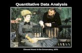 Quantitative Data Analysis Edouard Manet: In the Conservatory, 1879