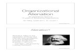 Organizational alienation