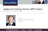 Applicant Tracking System (ATS) Project ... Applicant Tracking System (ATS) Project March 20, 2017 |