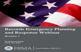 Records Emergency Planning and Response Webinar ¢â‚¬¢ Protect the health, safety, property, and rights