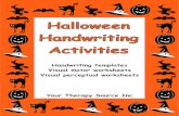halloween handwriting activities Halloween Handwriting Activities Handwriting templates Visual motor