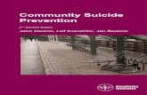 Community Suicide Prevention Suicide Prevention, a lobby organization for promoting suicide prevention