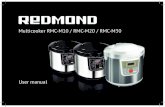 Multicooker RMC-M10 / RMC-M20 / RMC-M30 - REDMOND Multicookers REDMOND RMC-M10/RMC-M20/RMC-M30 allow