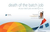 Death of the batch job - NServiceBus Sagas