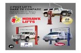 Mohawk Lifts vs. Rotary Lifts  Challenger   POST LIFTS DARE TO COMPARE Mohawk Lifts vs. Rotary Lifts  Challenger Lifts 25 YEAR WARRANTY 2 Year Warranty 2 Year Warranty #1
