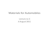 Materials for Automobiles - ed.iitm.ac.in shankar_sj/Courses/ED5312/Materials_for...in solubility between the austenite and ± Ferrite is the basis for the hardening of steels ³