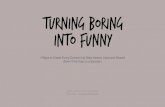 How to make boring stuff funny by Sarah Cooper