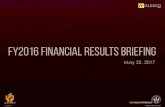 FY2016 Financial Results Briefing - · PDF file Automotive Coatings Overseas (excluding auto refinish) India Thailand Indonesia Taiwan Malaysia China Turkey South Africa Others Consolidated