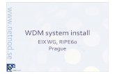WDM system install