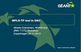 MPLS-TP test in GN3