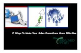 Tips For Effective Sales Promotions