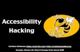 Georgia Tech hacking Accessibility