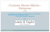 Lewis & Taylor - Custom Dress Shirts - Shirting Patterns