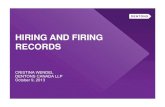 Hiring and Firing Records