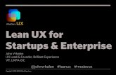 Lean UX for Startups and Enterprise: Ten Secrets to Success