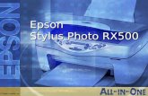 Epson Stylus Photo RX500. Un centro fotogrfico en su hogar Una soluci³n fcil y asequible para todas sus necesidades de impresi³n. Epson Stylus Photo