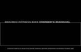 B94/R92 FITNESS BIKE OWNER’S M · PDF file B94 / R92 FITNESS BIKE 2 WARNING - Read all instructions before using this appliance. Do not operate fitness bike on deeply padded, plush