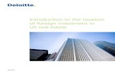Introduction to the taxation of foreign investment in US real estate