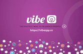 Investor pitch deck for Vibe