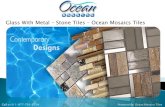 Glass With Metal â€“ Stone Tiles â€“ Ocean Mosaics Tiles