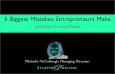 5 Biggest Mistakes Entrepreneurs Make