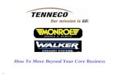 Marketing Leadership Via Brand Equity Building - Tenneco/Monroe Auto Parts