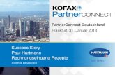 1.5 Kofax Partner Connect 2013 - Gewinnen mit Kofax - Hartmann Success Story