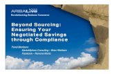 Beyond Sourcing: Ensuring Your Negotiated Savings through Compliance