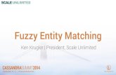 Cassandra Summit 2014: Fuzzy Entity Matching at Scale