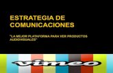 Estrategia de comunicaciones vimeo