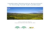 Landscape Governance Assessment in Gunung Tarak Sub Gunung Tarak Sub-Landscape : The Southern part of