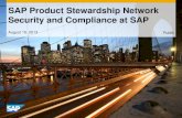 SAP Product Stewardship Network Security and Compliance at SAP · PDF file SAP Product Stewardship Network Security Offerings – Identity Management • SAP Product Stewardship Network