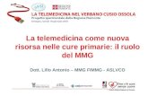 La telemedicina come nuova risorsa nelle cure primarie: il ruolo del MMG