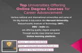 Top universities offering online degree courses for career advancement