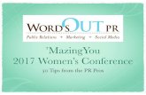 50 Tips from the PR Pros