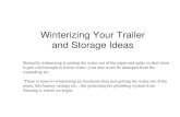 Winterizing Your Trailer and Storage Ideas