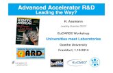 Leading the Way? - DESY Novel Accelerator R&D Leading the Way? >Accelerator R&D is not leading the way!