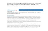 Advanced Lead Optimization Efforts Through Innovative and Comprehensive Lead Optimization Efforts Through Innovative and Comprehensive GPCR and ... Results from lead optimization assays